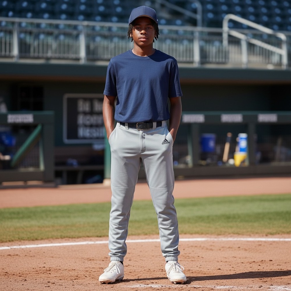 Adidas Baseball Pants Kids XL Gray Excellent AEROREADY BBA12015